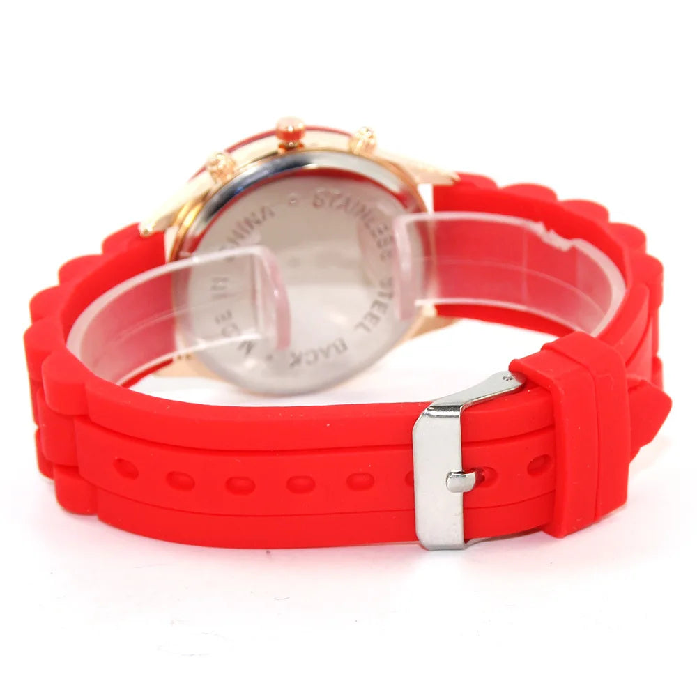 Fashion Geneva Children Quartz Watch Ladies Purple