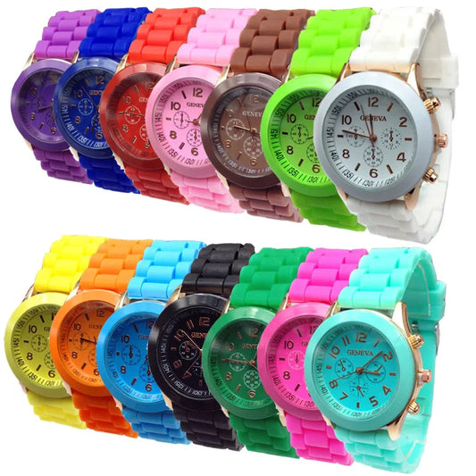 Fashion Geneva Children Quartz Watch Ladies Purple