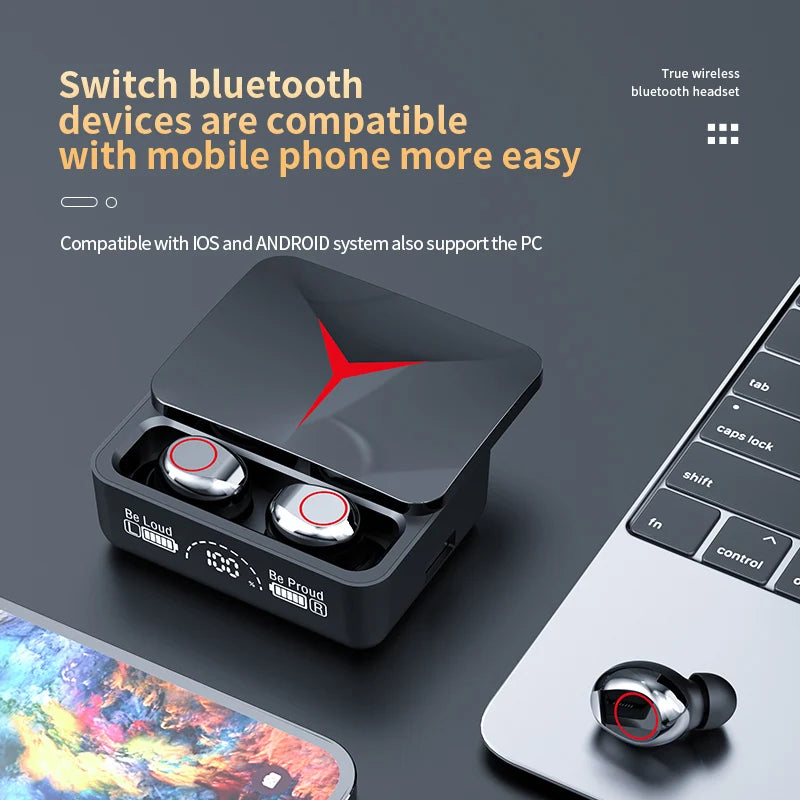 Original TWS M90 Wireless Headphones Gaming Earphone