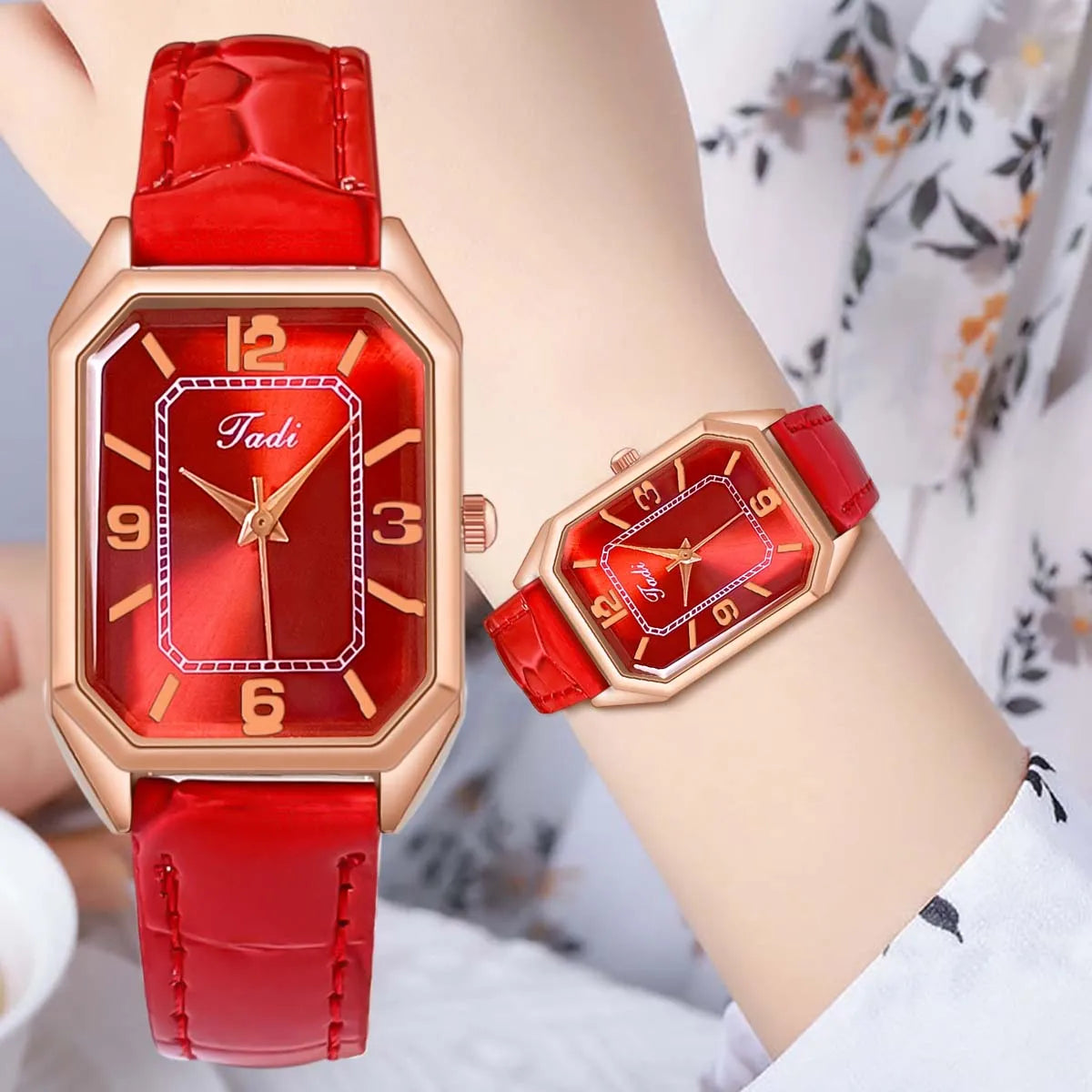 Casual Women Watch Pu Leather Wristwatch Women Watches