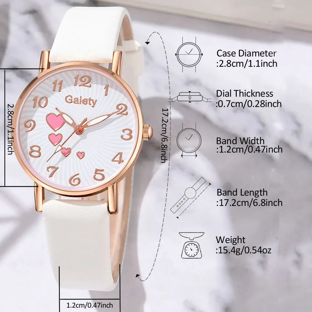 Gaiety 5PCS/Set Fashion Casual Women's Watch