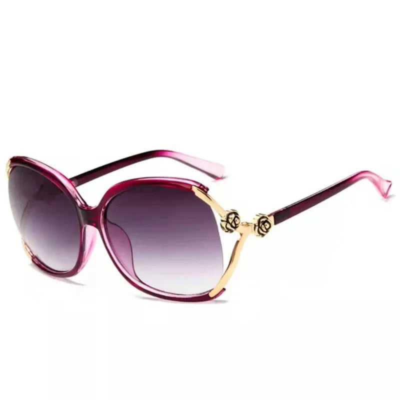 New Large Frame Circular Shape Sunglasses Women's