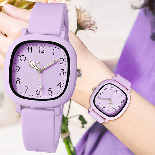 Fashion Women Watch Silicone Quartz Wristwatches For Women