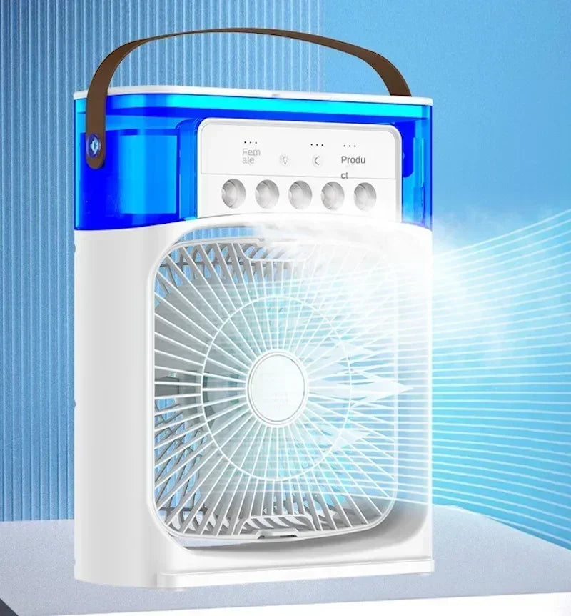 2024 NEW Portable Fan Air Conditioners USB Electric Fan LED