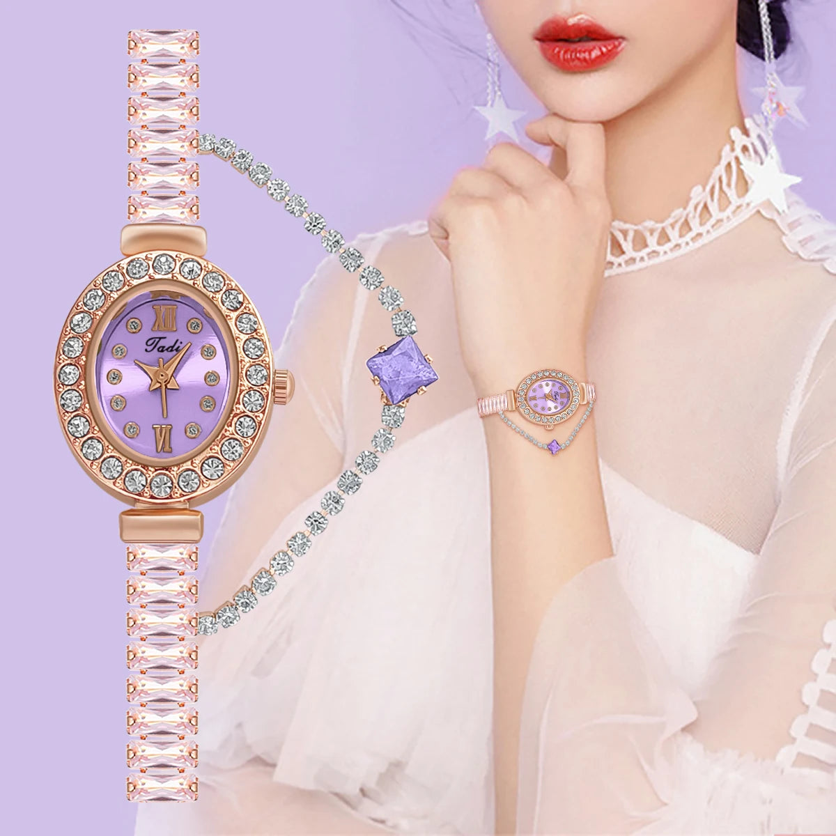 Women Watch Luxury Brand Wristwatch Women Rhinestone Watches Quartz Watch Ladies Clock Gift Montre Femme relojes de mujer