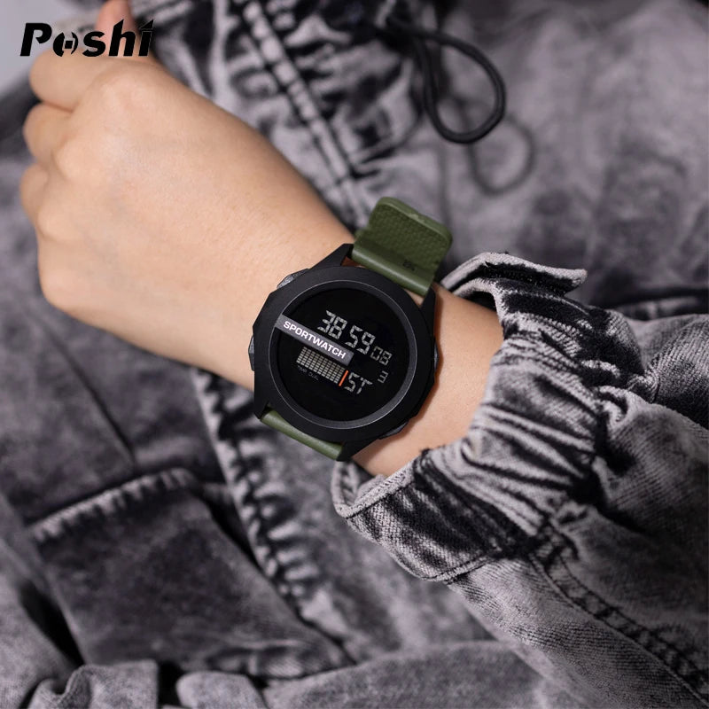 POSHI Sport Watch for Man Luxury Digital Wristwatch