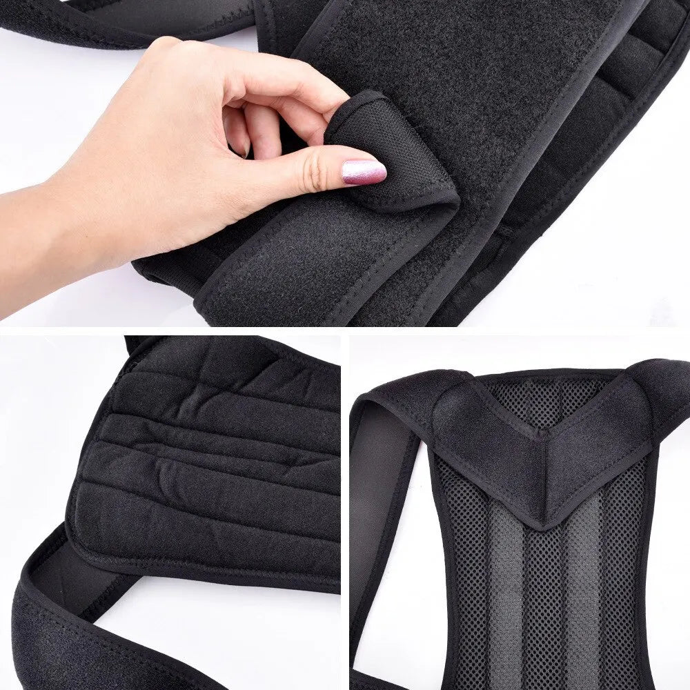 Adjustable Back Posture Corrector With Breathable Shoulder