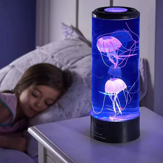 Color Changing Jellyfish Lamp Usb/Battery Powered Table