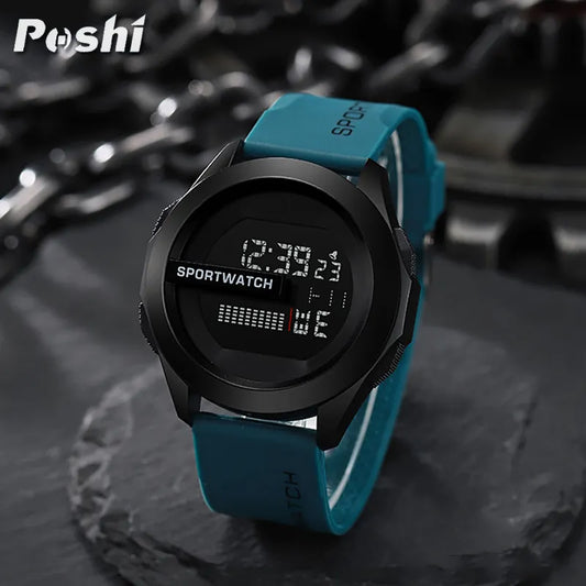 POSHI Sport Watch for Man Luxury Digital Wristwatch