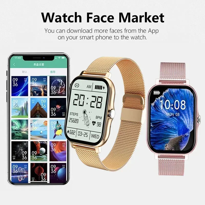 New Smart Watch for Men Women Gift Full Touch Screen Sports Fitness Watches