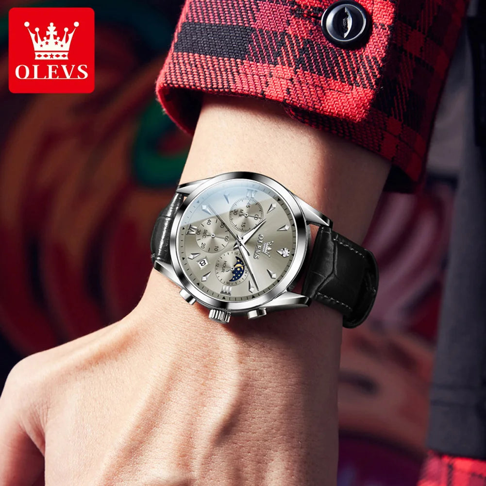 OLEVS 3609 Chronograph Fashion Quartz Watch For Men