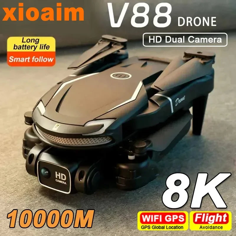 For Xiaomi New V88 Drone 8K Professional HD Aerial Photography 5G GPS