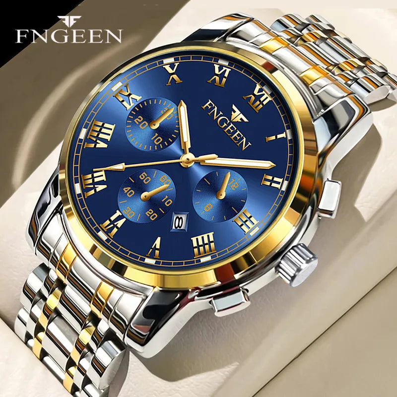 BINBONG Men Watches 2023 Top Brand Luxury Waterproof Date Clock