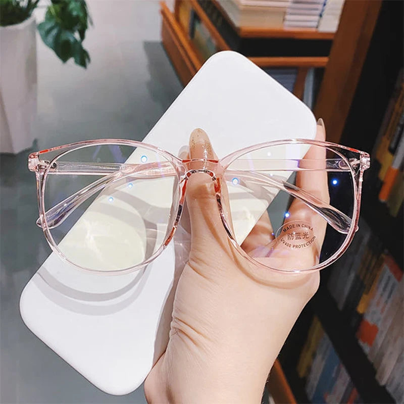 Transparent Anti Blue Light Glasses Women Men