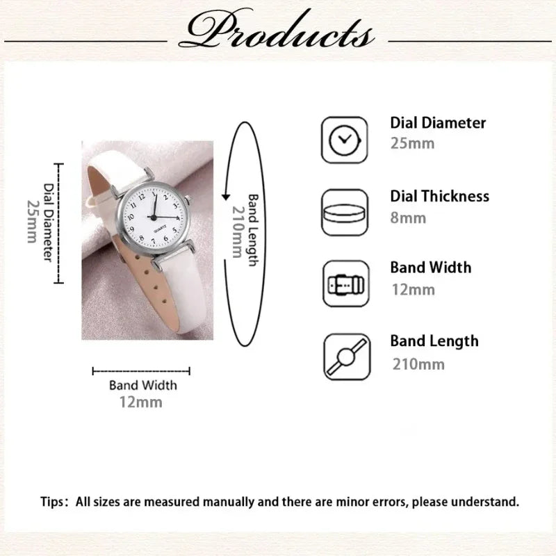 Hight Quality Brand Quartz Watch Ladies Fashion Small Dial Casual Watch