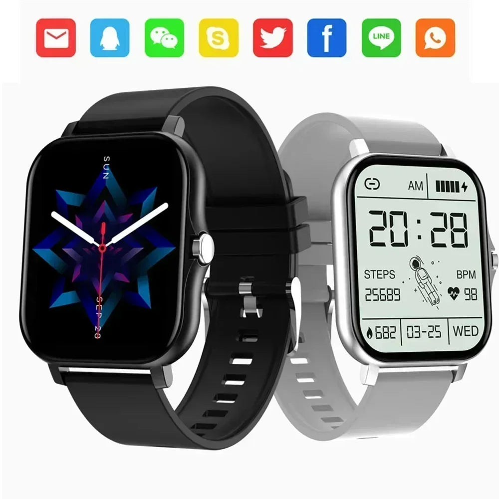 Smart Watch for Men Women Gift Full Touch Screen Sports Fitness Watches