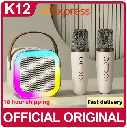 K12 Bluetooth Karaoke Machine Portable 5.3 PA Speaker System