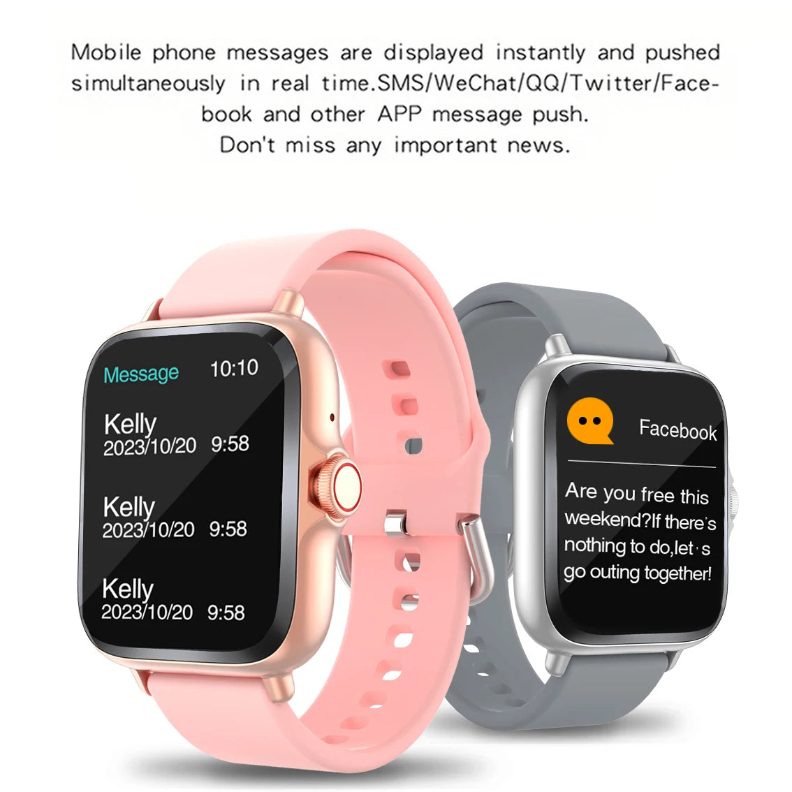 Waterproof Smart Watch, 1.99'' Full Touch Screen Display