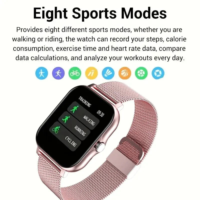 LIGE Smartwatch For Men Women Bluetooth Calling Bracelet Sport Fitness Smart Watch