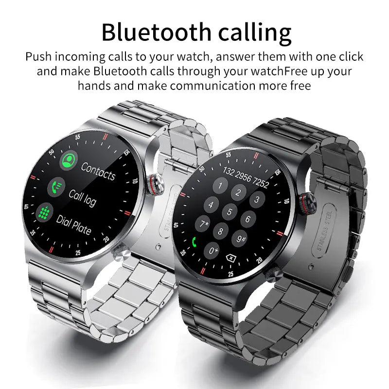 LIGE New Bluetooth Call Smart watch Men Full touch Screen Sports fitness watch